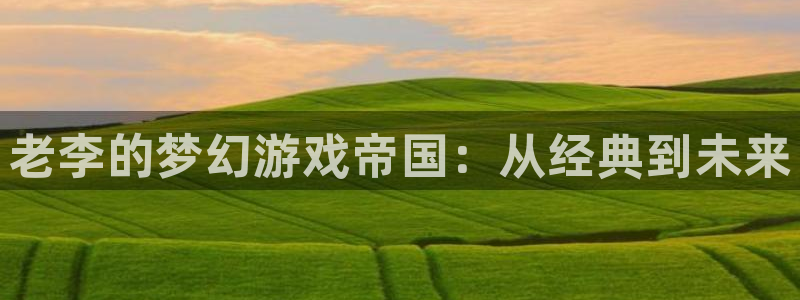 长沙db电竞子电子商务有限公司：老李的梦幻游戏帝国：从经典到未来